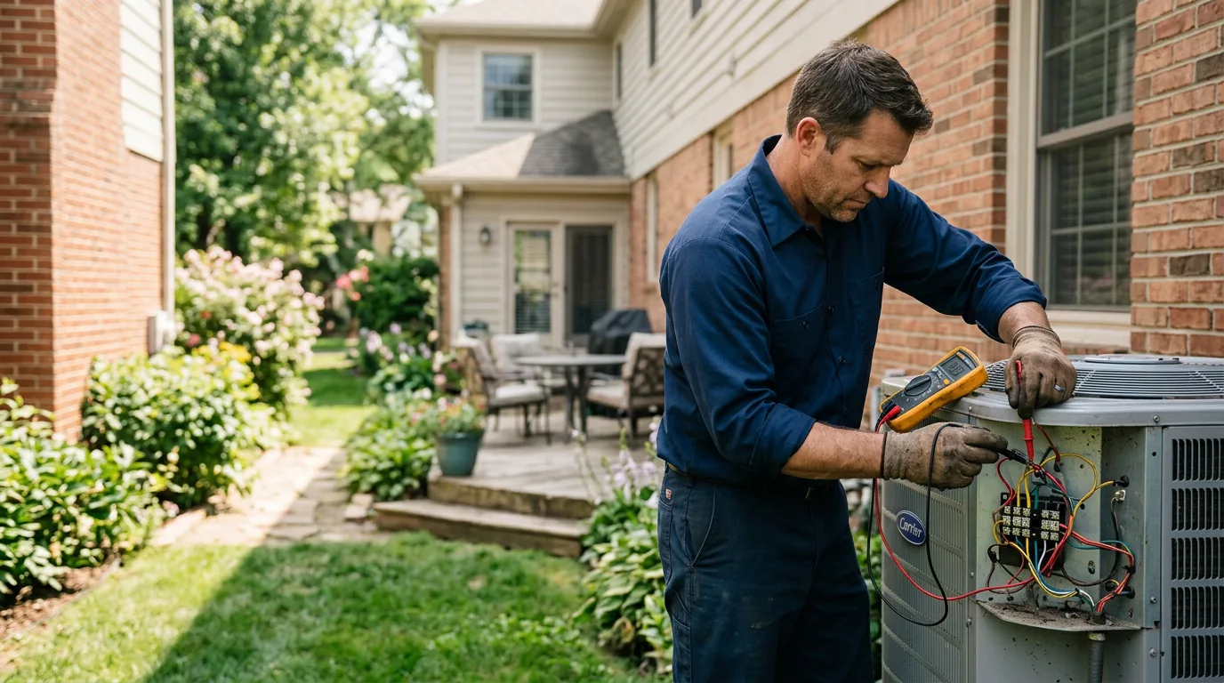 HVAC technician working near Toponas, CO